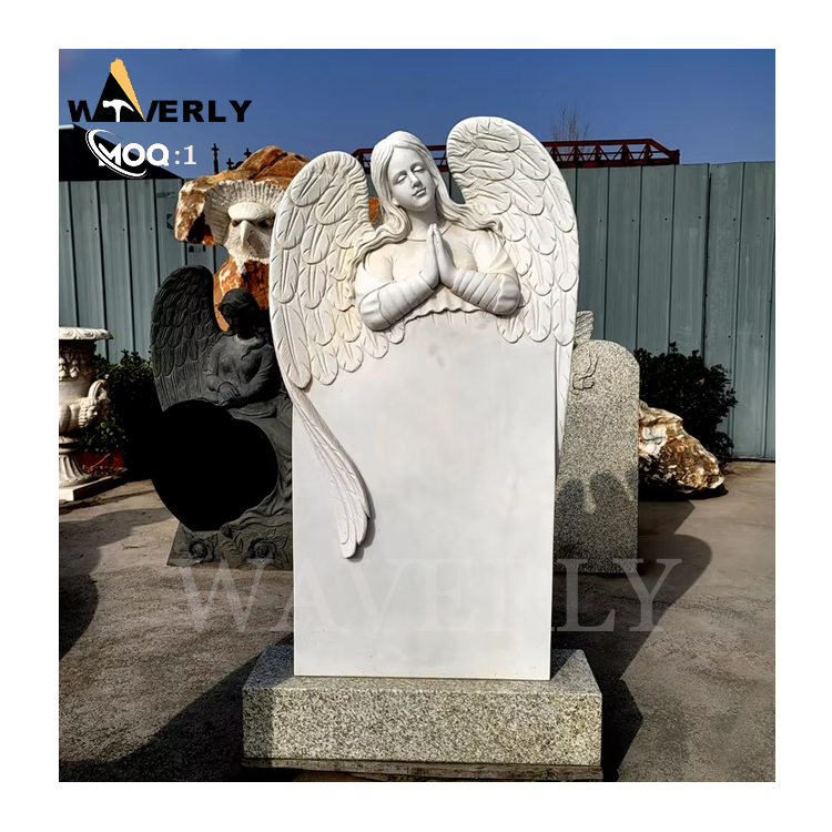 Marble Cemetery Angel Statues  MF24-1217-3