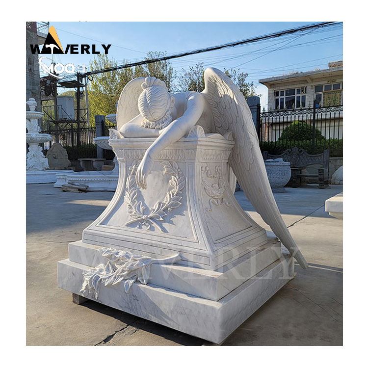 Marble Cemetery Angel Statues  MF24-1217-5