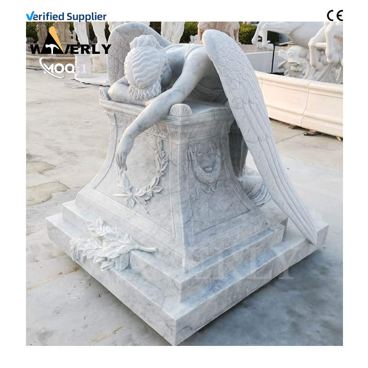 Marble Weeping Cemetery Angel Statue MF24-1218-1