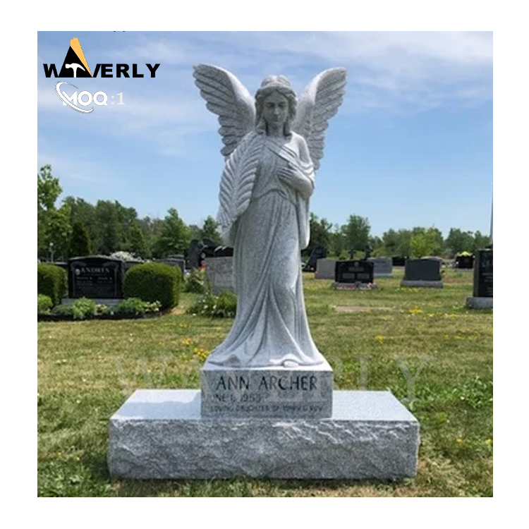 Outdoor Granite Cemetery Angel Statues MF24-1218-5