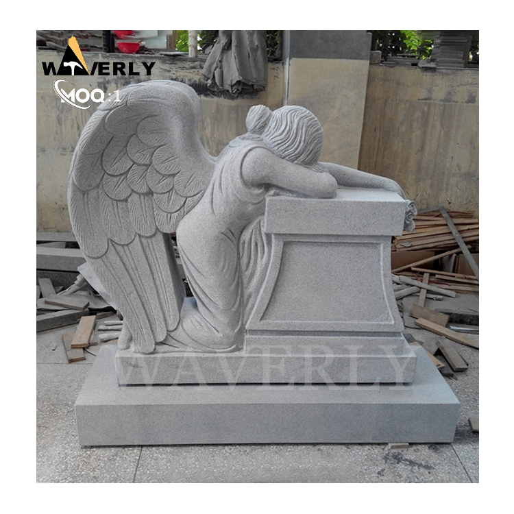 Hand Carved Granite Weeping Angels Headstones MF24-1218-8